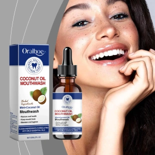 Clean Dental Oil Hygiene Coconut Oral Stains Mouthwash Care