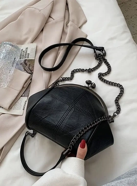 Shell Bag Retro Chain Bags Bags Fashion Embroidery Clip Chil
