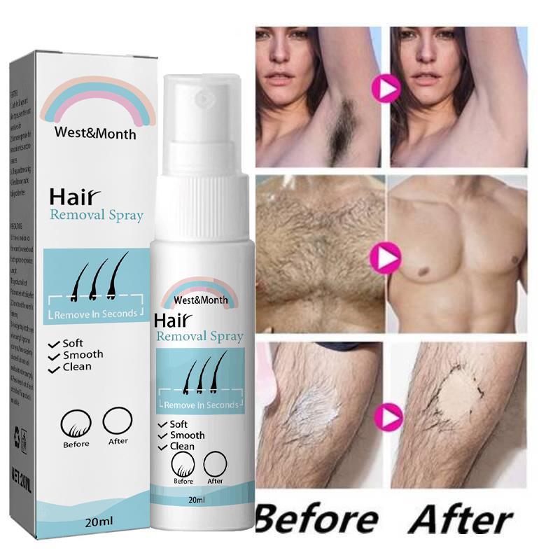 Permanent Hair Removal Spray Painless Hair Remover for Ladie 彩妆/香水/美妆工具 化妆/美容工具 原图主图