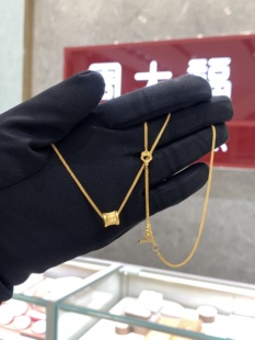 周大福代购 传承系列路路通小蛮腰黄金项链 正品克减计价 F236037