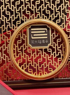 周大福一路生花足金黄金手镯