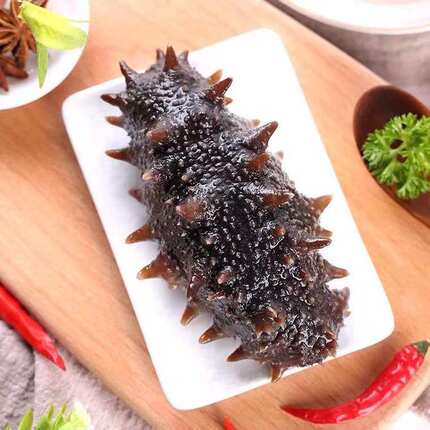 【顺丰冷链】鲜蒸即食海参6-8只/斤 大参王 深海捕捞底播野生海