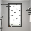 简约可爱卫生间窗户玻璃贴膜厨房飘窗磨砂透光不透明防窥装 饰贴纸