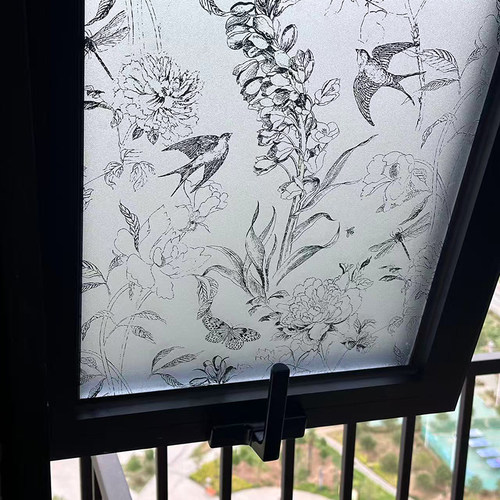 玻璃窗防窥贴膜法式燕子