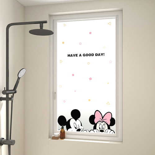 卡通玻璃贴纸卫生间浴室窗户窗花