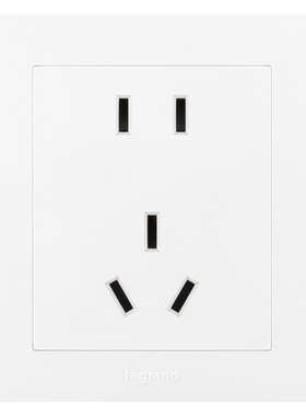 罗格朗博蕴系列工程五孔暗装插座ES426/10USL二三眼嵌入式220V10A