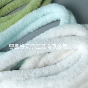 40mm兔毛扭扭棒超粗超密毛绒毛线彩色手工diy玩偶小狗猫小红书