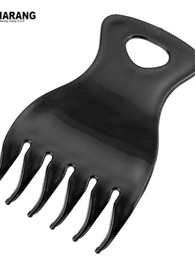 黑色塑料梳子 理发店 弯曲爪子梳 油头造型50601