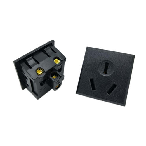 15A卡式澳规三插机柜AC插座模块