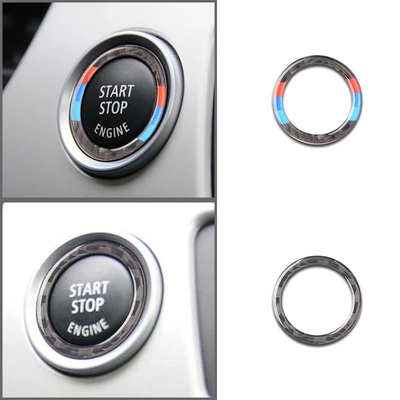 适用于宝马老3系e90 e92 e93 320i碳纤维内饰一键启动装饰贴圈