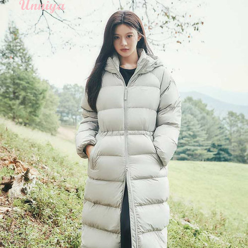 discovery探索长款鹅绒羽绒服