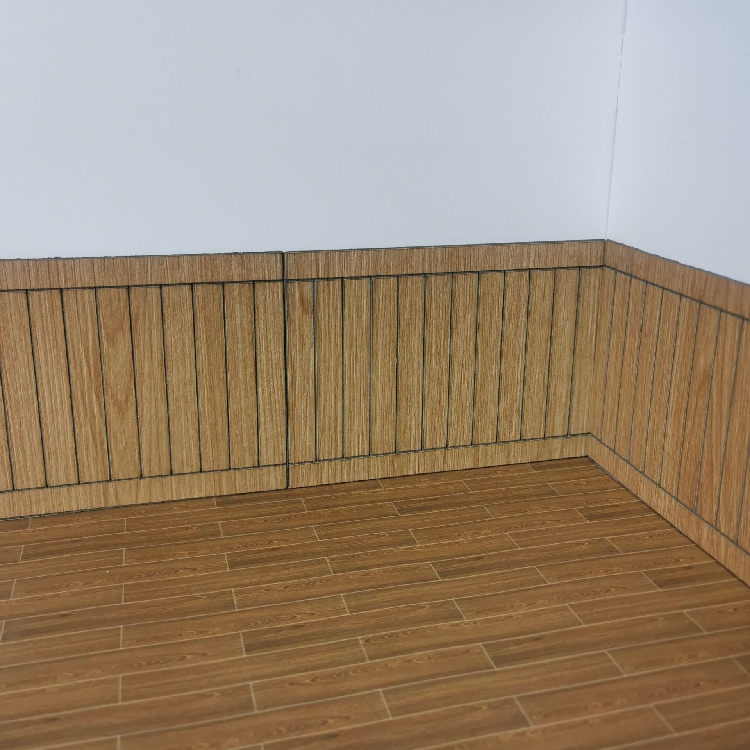 DIY娃屋地板墙裙6分bjd背景