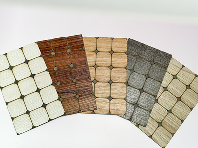 微缩娃屋通用地板blythe ob11 BJD小型场景马赛克仿木纹质感地板