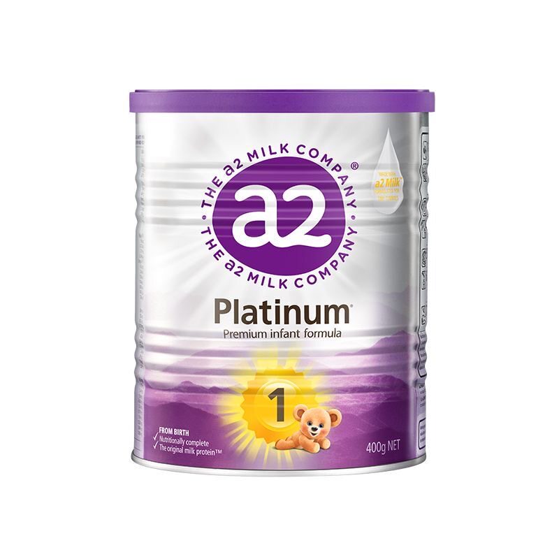 澳洲a2奶粉紫白金一段0-6月婴幼儿配方奶粉1段400g正品溯源试用装