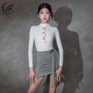 演出服 套装 乐雅池2025新款 拉丁舞服女童儿童春夏练功服舞蹈服长袖