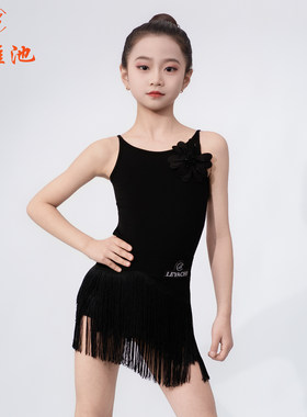 2026春夏新款女生拉丁舞服高级感儿童成人吊带日常训练功跳舞蹈服