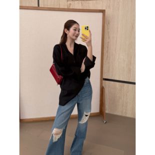 ONIVINTAGE欧尼-26年早春极简松弛廓形衬衫OM262S1416