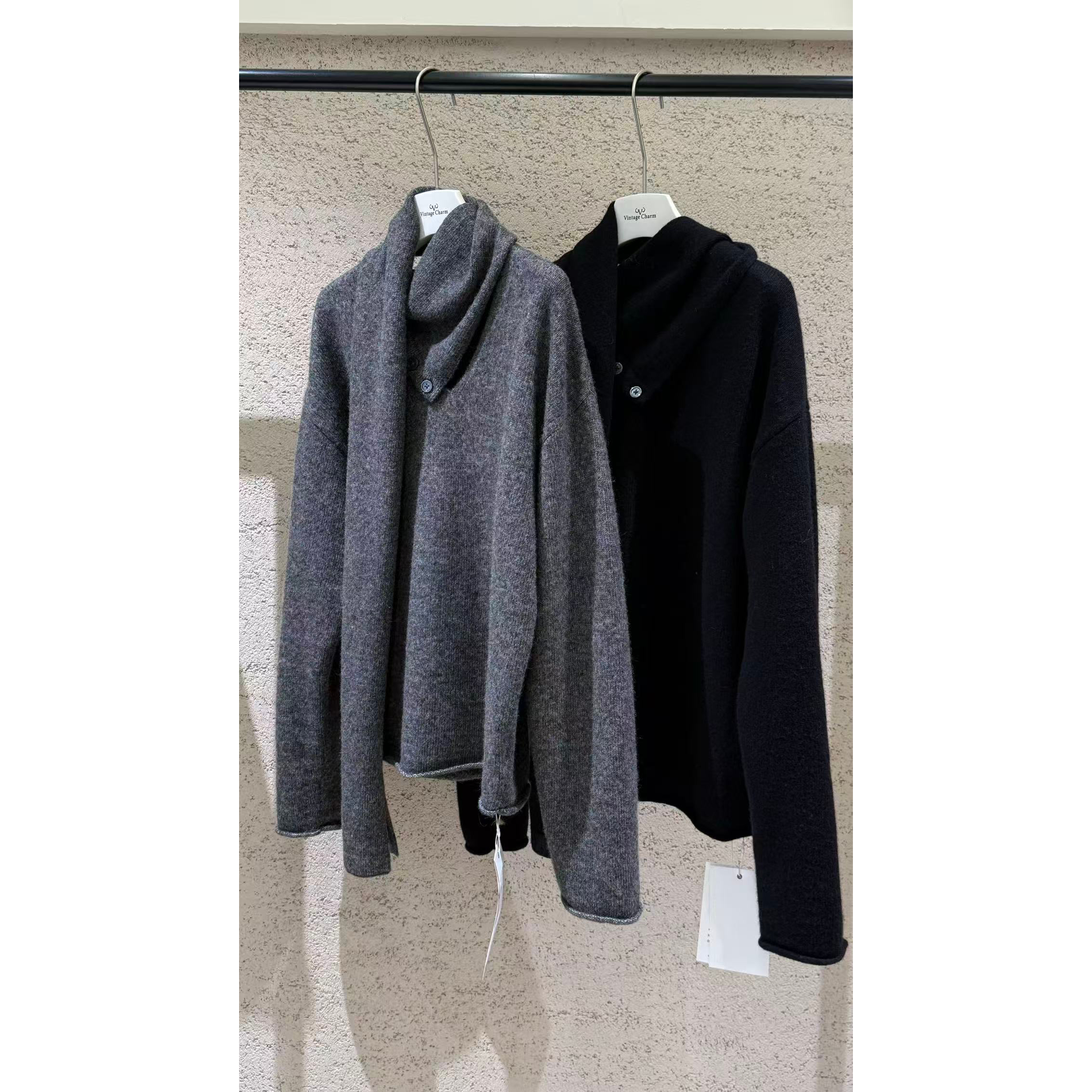 静奢系列-tageCharm极简风轻奢针织衫(配可拆围巾)（含55羊毛）07