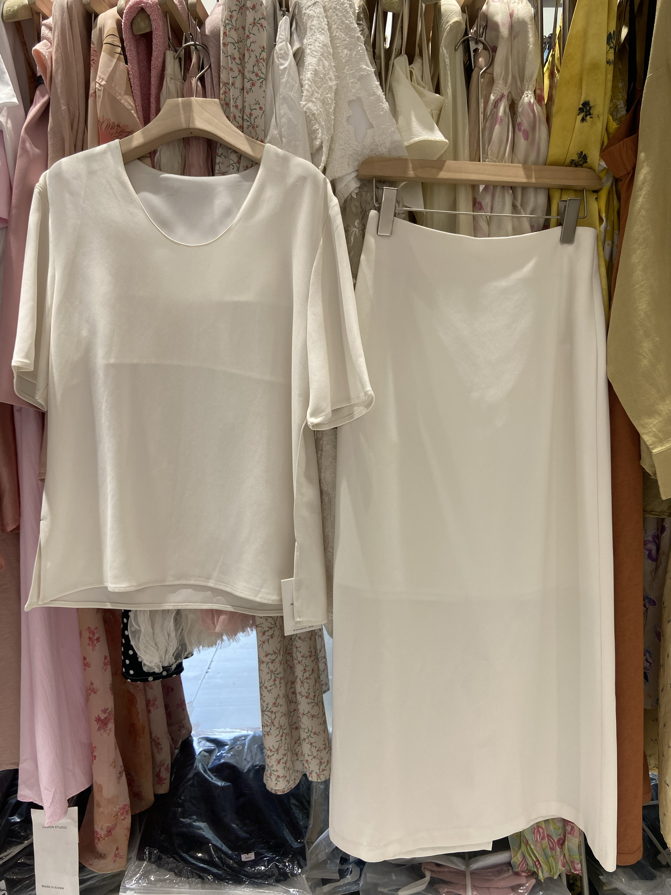 ACMEGROUND2024韩国东大门春夏季新款亲肤短袖T女上衣套装