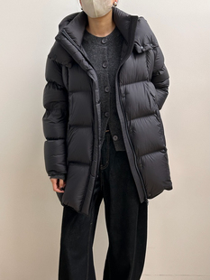 中长款羽绒服舒适云朵手感柔软宽松连帽90白鹅绒外套女秋冬新款女