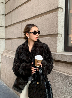 诺华NovaBloom-短款毛毛保暖皮草外套(配礼品四件套)CDFL3611899