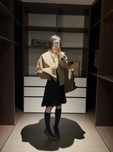 GLOG2026春季 韩版 宽松休闲百搭翻领短款 皮衣外套女 新款
