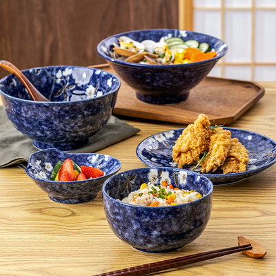 李子柒同款日本美浓烧陶瓷碗盘