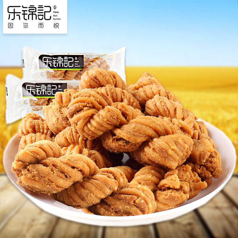 乐锦记芝麻味葱香麻花2/5斤网红零食品独立包装小吃传统糕点心|msdalam kategori makanan ringan/Nuts/Specialty, Pastry/pencuci mulut, kuih tradisional - dari Buy2taobao.com untuk memberikan perkhidmatan ejen Taobao profesional membeli
