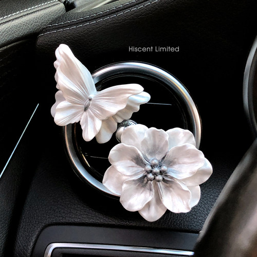 新车礼物蝴蝶手工车载香薰出风口