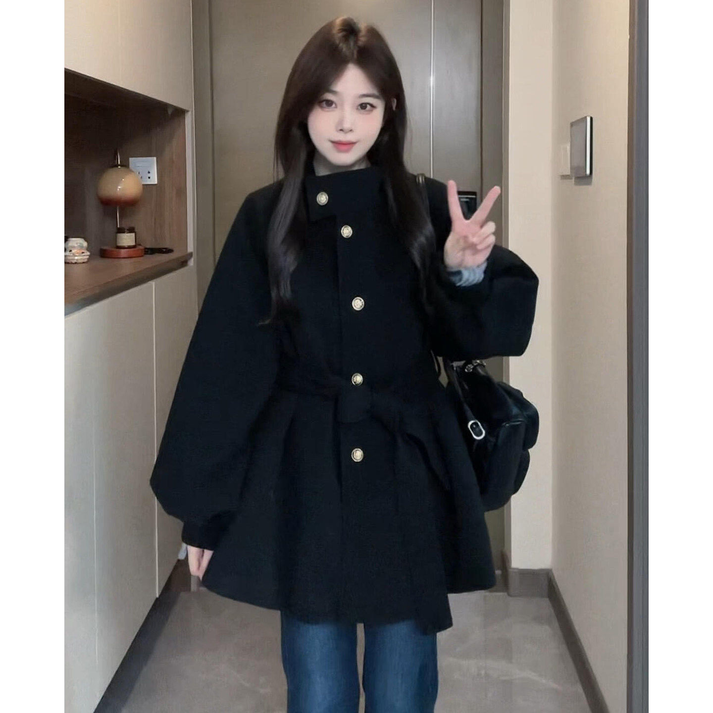 版型巨好看羽绒内胆大衣羽绒服女2026冬季新款呢子毛呢外套高级感