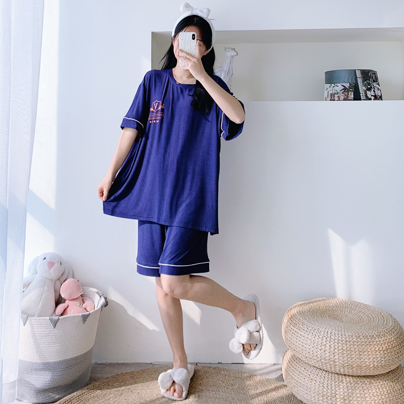 男女莫代尔简约家居服睡衣