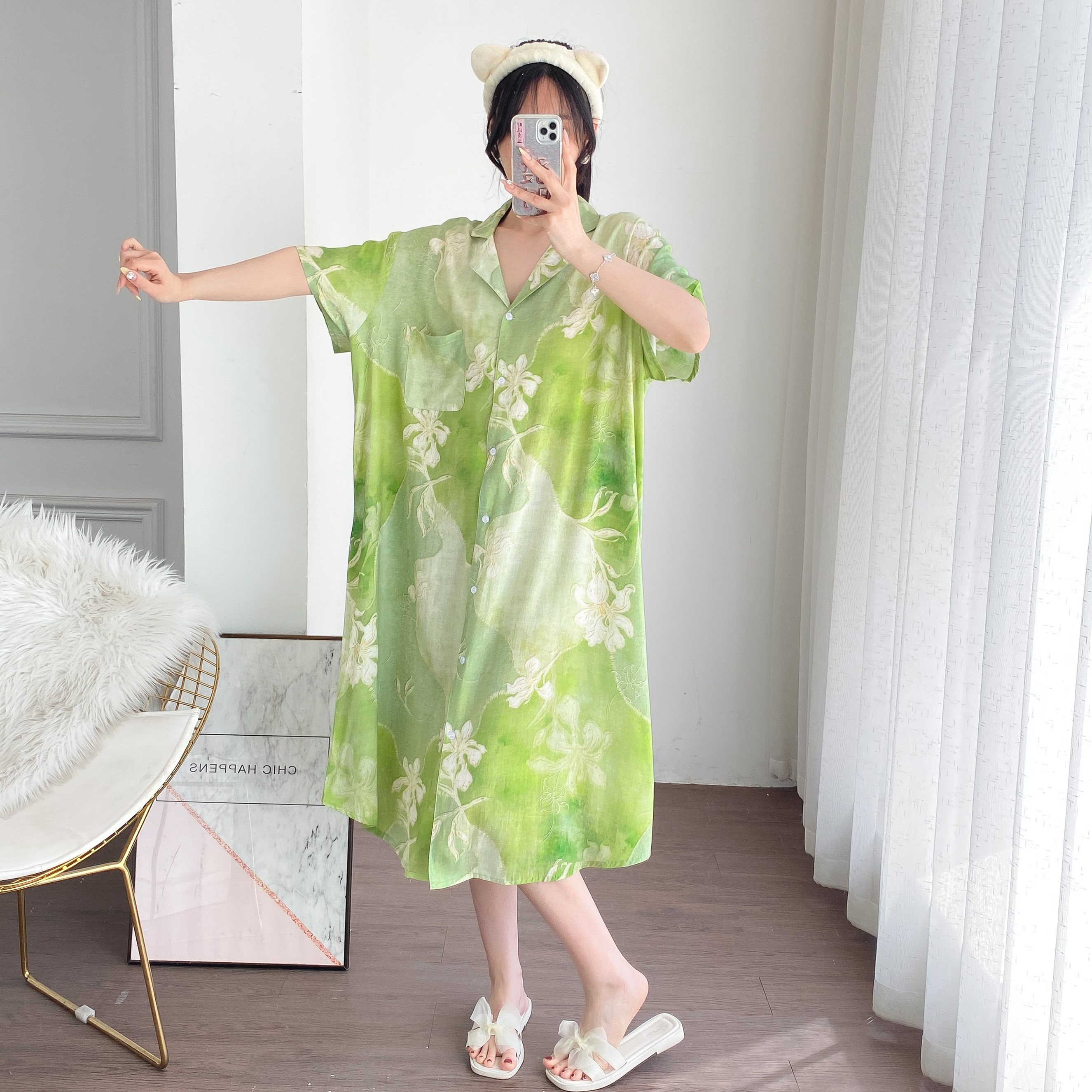 夏季棉绸加大码加长睡裙200斤