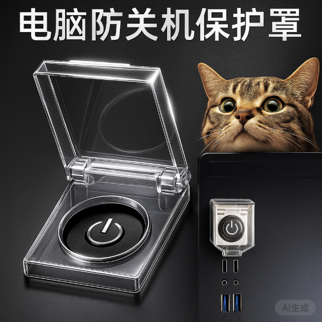 瑞沃尔按钮保护罩电脑开机误触