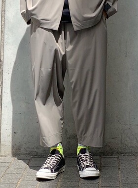 N.HOOLYWOOD 21SS 日系机能透气宽松男女垂感九分裤西裤休闲裤