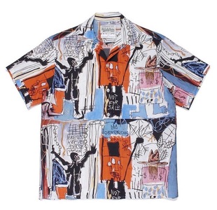 MICHEL JEAN BASQUIAT联名 夏威夷艺术涂鸦短袖 WACKO 衬衫 MARIA