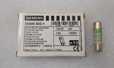 3NW8003-1 SIEMENS西门子原装aM快速熔断器10X38MM 10A 500V 全新