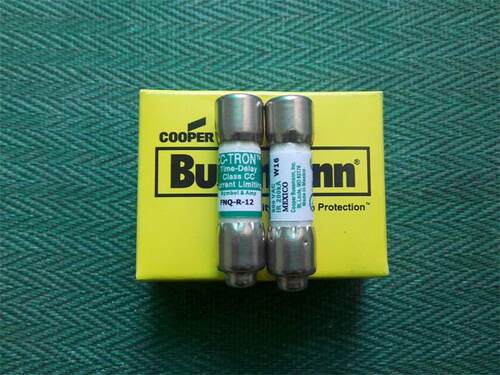 FNQ-R-12 延时熔断器保险丝 美国BUSSMANN 10X38 12A 600V 正品