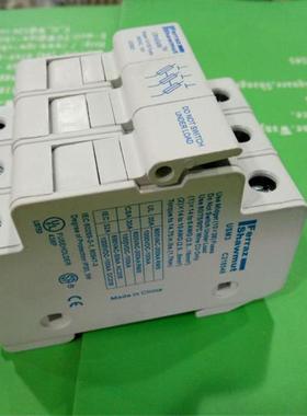 USM3 Ferraz 10x38保险丝底座导轨安装32A690V法国罗兰全新正品3P