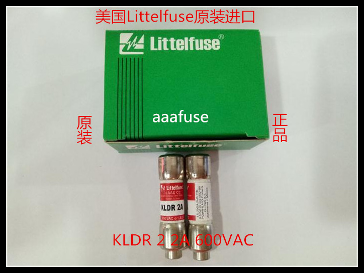 KLDR 2正品美国力特CLASS CCTIME-DELAY延时熔断器/保险丝600V2A