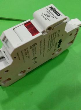 811317 卡轨式熔断器底座10X38MM WAGO德国万可全新正品32A690V