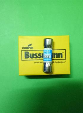 SC-6 Time Delay延时熔断器10X34 美国BUSSMANN 正品 6A600VAC