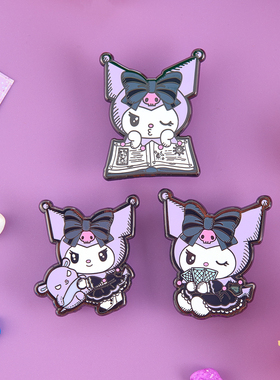 三丽鸥库洛米周边金属徽章痛包挂件摆件手办巴库新年生日礼物diy
