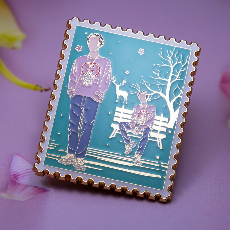 鹿晗应援三巡演唱会金属徽章