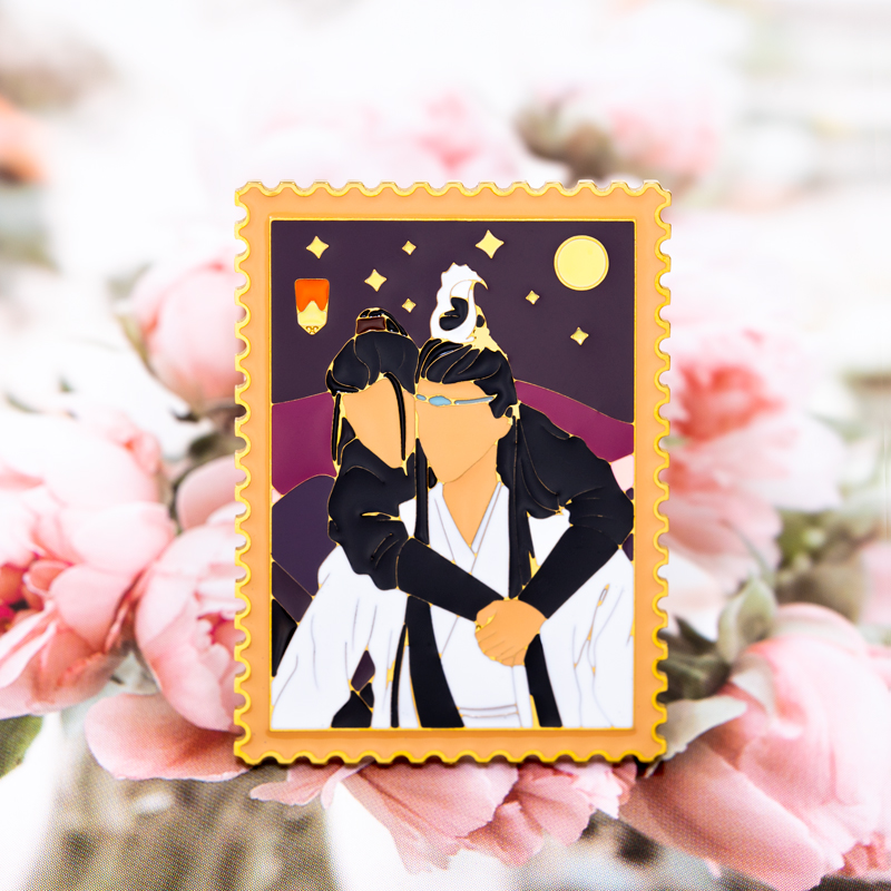 博肖江湖未远金属徽章