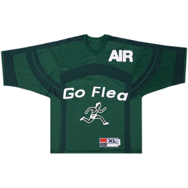thumbnail for James the same US version of cpfm joint rugby printing loose basketball hockey short-sleeved mesh T-shirt