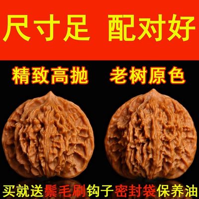 文玩核桃特大手玩麒麟纹