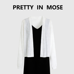 外套 针织百搭宽松气质开衫 2026夏季 防晒披肩中长款