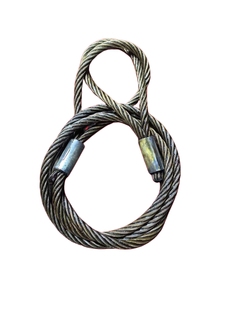 巨力钢丝绳压扣压圈铅头吊索具吊装两头圈起重钢缆绳拖车货车牵引