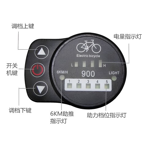 助力五档仪表LED900昆腾控制器