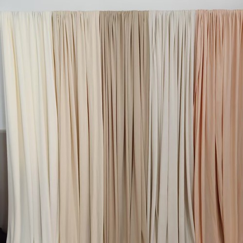 婚庆牛奶丝弹力布料舞台装饰挂布吊顶布多色韩式礼堂婚礼背景布幔